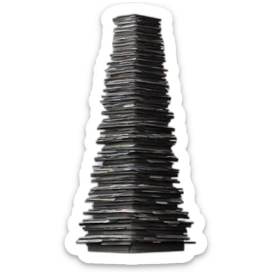 Tower made of VHS tapes sticker