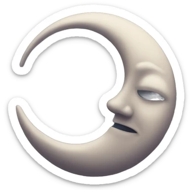 Moon astrology symbol  sticker