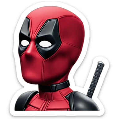 Deadpool fa il segno di vittoria con le dita sticker
