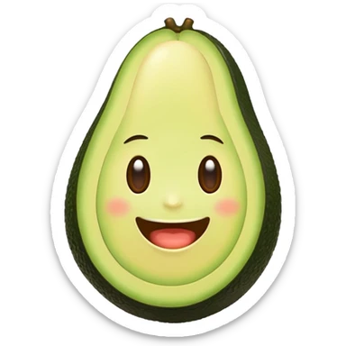 avocado playz sticker