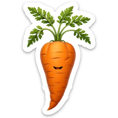 molden, wilted carrot, discord style sticker