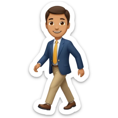 señor mayor camina sticker