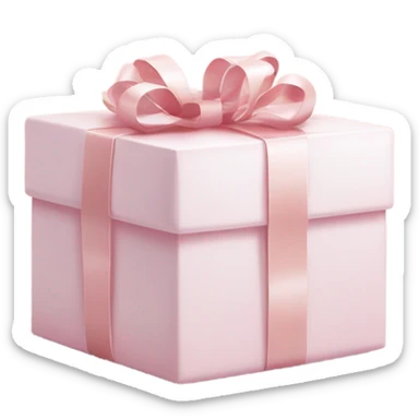 Light pink Christmas gifts under a white Christmas tree  sticker