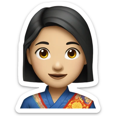 generate an  vietmanese gurl sticker