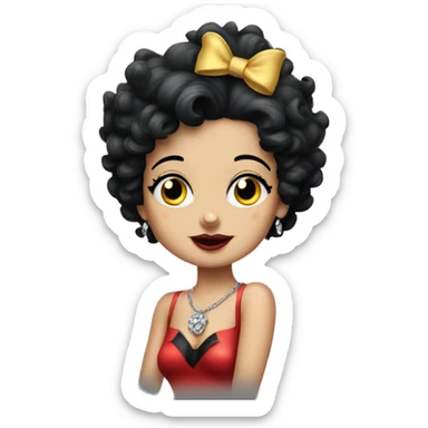 Betty boop sticker