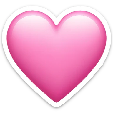 Pink heart sticker