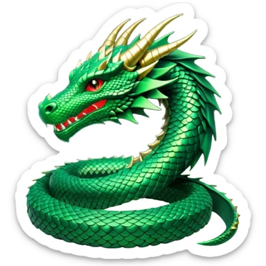 Kali Linux green dragon sticker