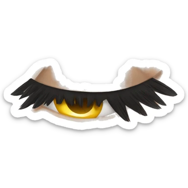 Fake lashes sticker