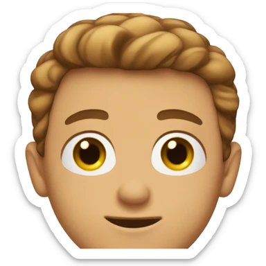 Boy tanned Hazlehead eyes good jawline buzz hair sticker