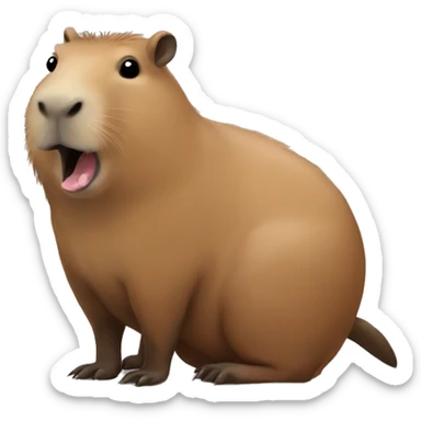 Capybara sticker