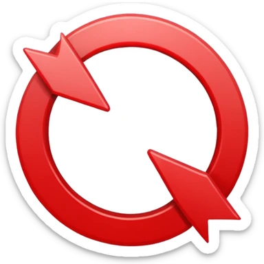 Prompt 15: "Is your backup plan."
Graphic: 🔄 Refresh/loop arrows icon (white with red highlights).
Animation: Arrows rotate smoothly.
Background: Transparent. sticker