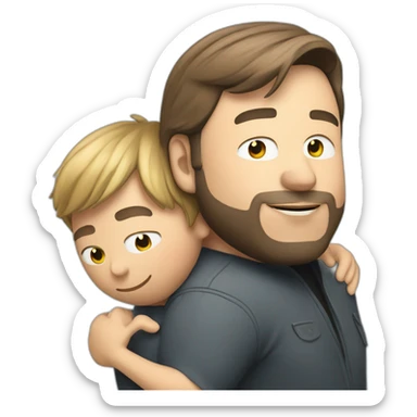 steve wozniak and elon musk hugging sticker