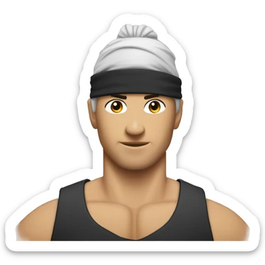 gym bro ninja sticker