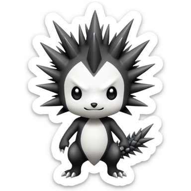 Cute edgy cartoonic anime-Fantasy-Fakémon-creature (full body) sticker