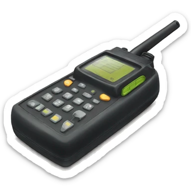 old school walkie talkie sticker