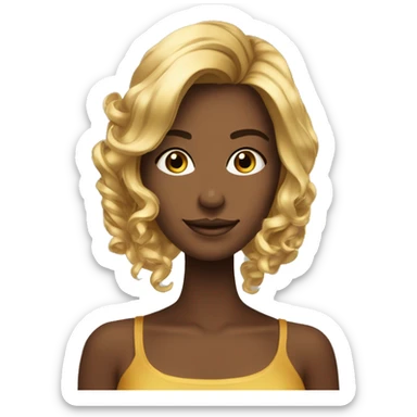 Mulher com produto de cabelo na mão que é a progressiva fashin gold sticker