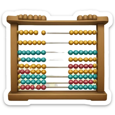 old abacus sticker