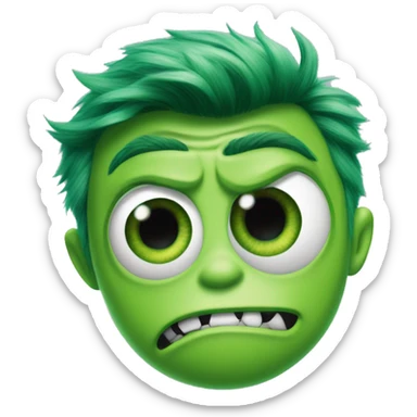 Monsters Inc one eye green full body sticker