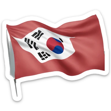 Flag from South Korea  sticker