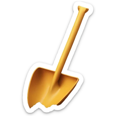 Shovel digging sticker