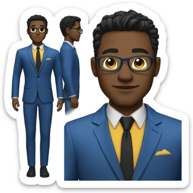 makr grayson invincible blue suit sticker