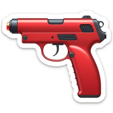 red laser gun sticker