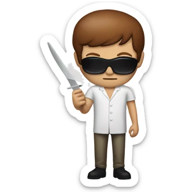 dexter morgan with needle sticker