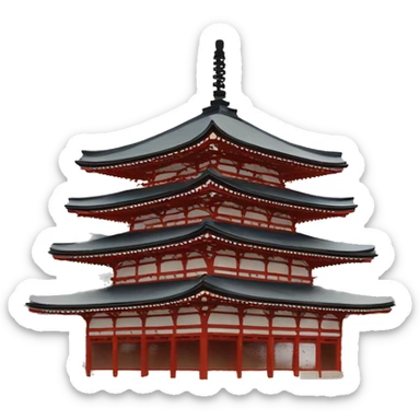 Temple in Japan sticker