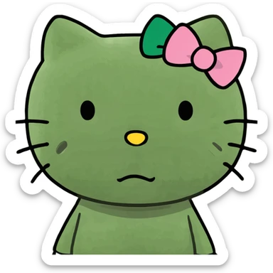 Hello kitty mad sticker