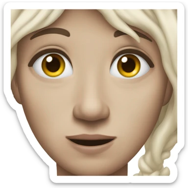 i need a left eye closed emoticon which should not look like any human or any animal the face of it should be turned to the left as if it is shying away. It shouldn't have any background sticker