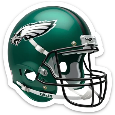Philadelphia Eagles football helmet sticker
