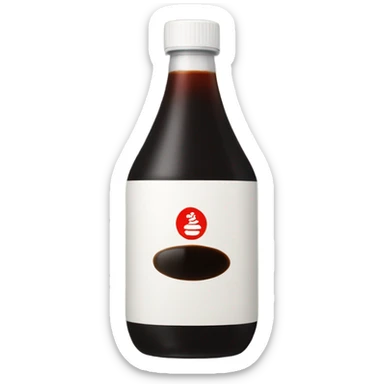 One soy sauce bottle sticker