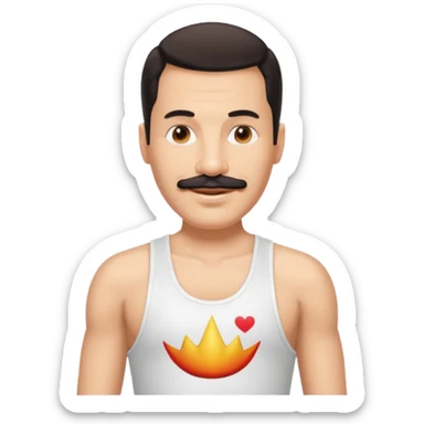 crea un emoji de freddy mercury sticker