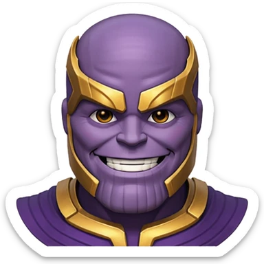thanos zesty smile sticker