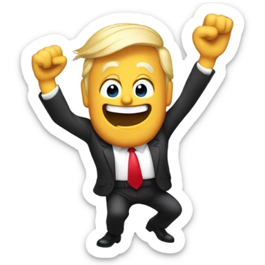 Trump dancing sticker