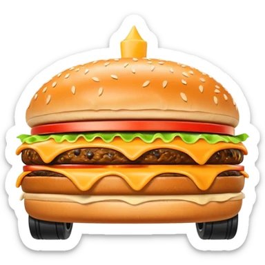 Voiture burger sticker