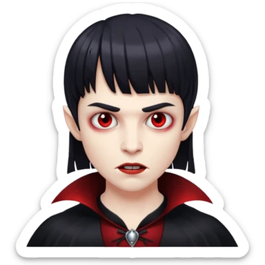 vampire bangs sticker