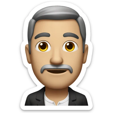 Rich judgmental man sticker