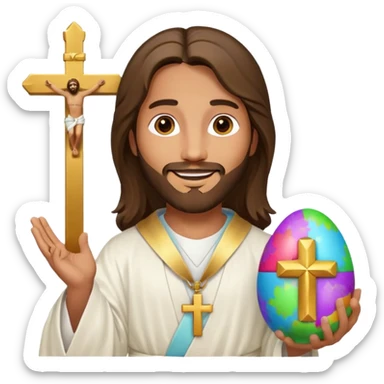 Christ is Risen and Easter sticker