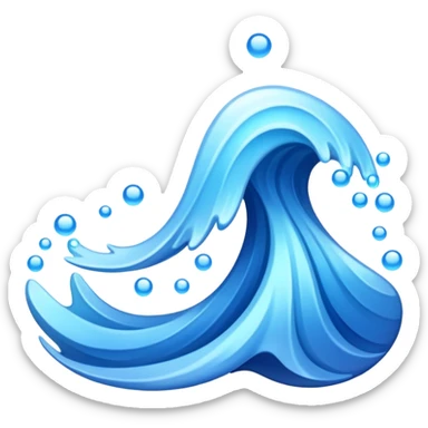 wave signals sticker