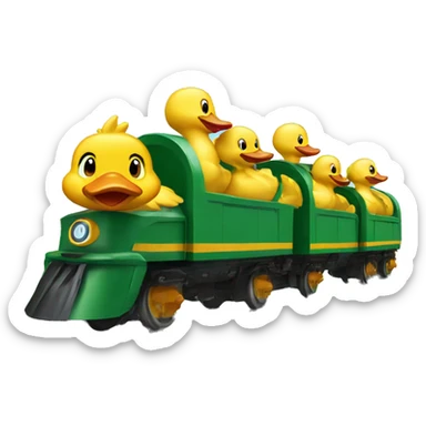 duckie train sticker