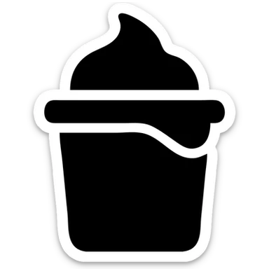 A sauce in a fast food packaging sticker