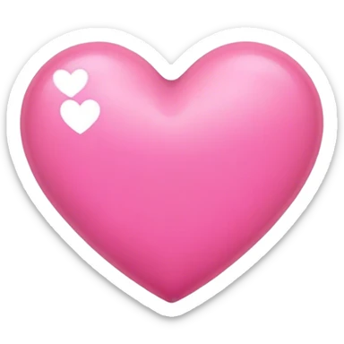 Pink heart sticker