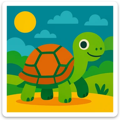 Turtle sticker