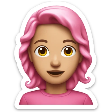 Pink Christmas sticker