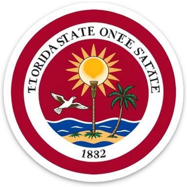Florida state flag sticker