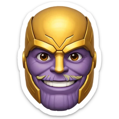 thanos zesty smile sticker