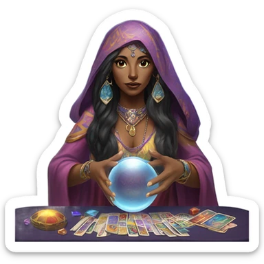fortune teller sticker