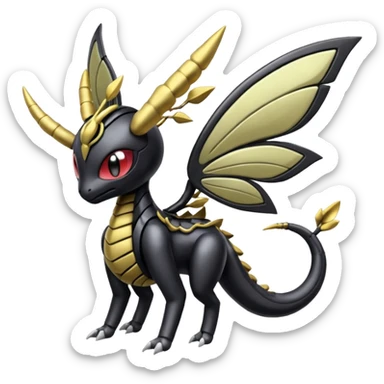Meloetta-Giratina-Genesect-Pokémon-Fakémon-fusion-hybrid-creature sticker