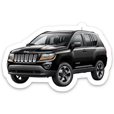 Black jeep compass  sticker